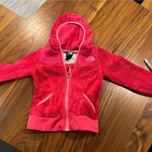 Girls North Face fleece sweatshirt/jacket